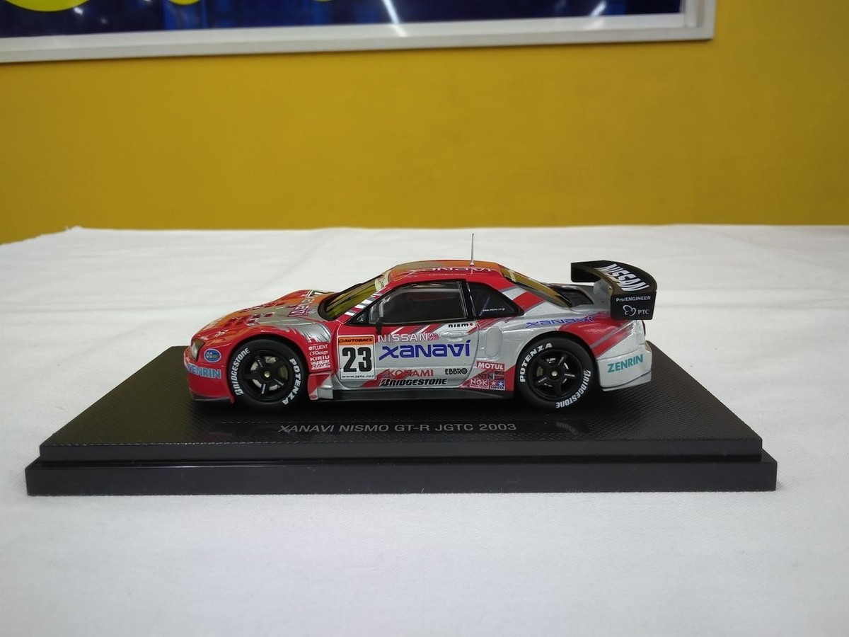 希少 EBBRO 1/43 Xanavi GT-R 2003 JGTC Auto Modellista - Ebbro 1/43 2003 Xanavi Nismo Skyline GT-R
