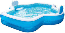 Members Mark Elegant Family Pool 10 Feet Long 2 Inflatable Seats with Backrests.