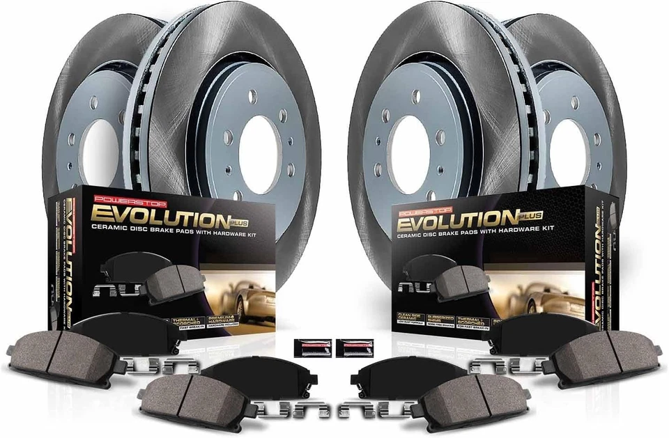 Kit de frenos Power Stop CRK7557 rotores pastillas Buick LaCrosse Regal GMC Terrain 17-20 Foto 2 de 4