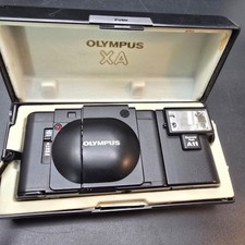 Olympus XA 35mm Film Camera A11 Flash Original Case Compact Rangefinder CM2227