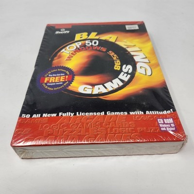 Blazing Top 50 Games Swift Software Video Game PC Brand New Sealed Big Box