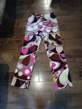 Vintage Emilio Pucci Corduroy Multicolor Trouser / Cotton Size 38 / 10 Italy