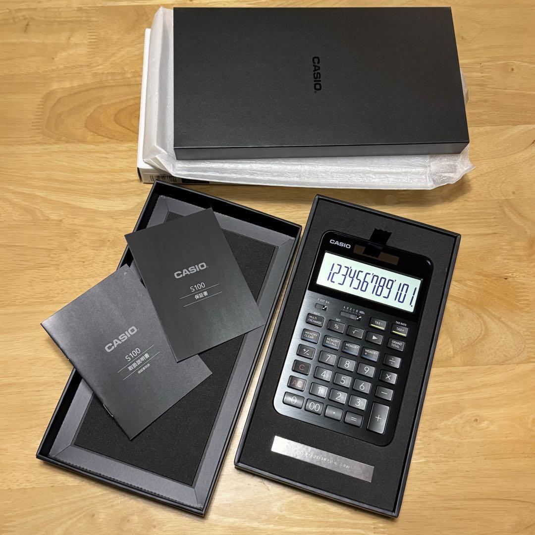CASIO S100X-BK Black Calculator Hi-end Desktop Premium