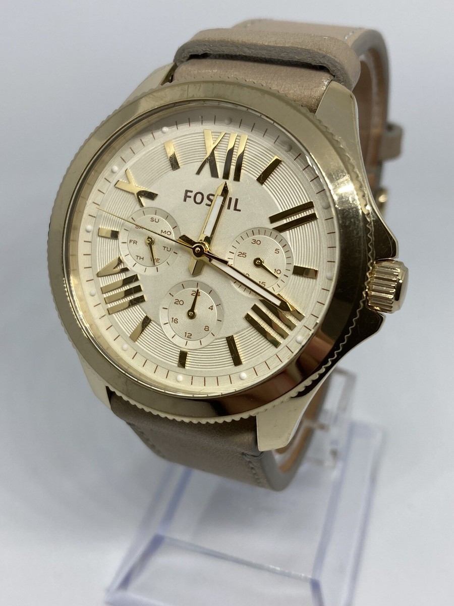 Women\'s Two tone Roman Numerals Chronograph Watch, small scratches see pictures Cartier Calibre 42MM W7100042 White Roman Dial Rose Gold  main image 3