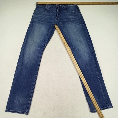 Jeans uomo G-Star RAW D-STAQ 5-PKT-Conici W36 L34 blu slim fit bottoni mosca - Foto 9 di 12