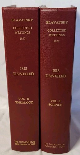 BLavatsky Sammelschriften 1877 Isis enthüllt Band 1 & 2 HC