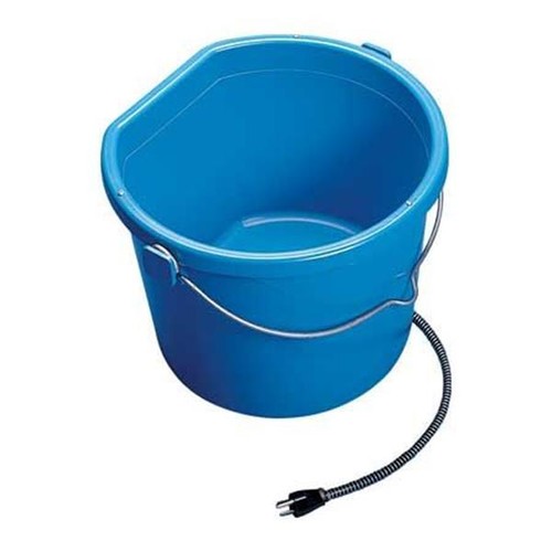 Heated Flat Back Bucket Allied Precision 5 Gallon Horse Drinking Water Barn New eBay