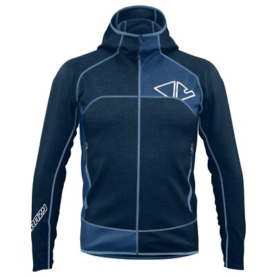 Crazy Idea Resolution Light Pull Men  leichte technische Kapuzenjacke  blau