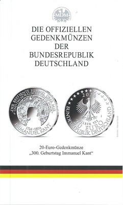 MDM Flyer für die 20 Euro Silbermünze 2024 300. Geburtstag Immanuel Kant