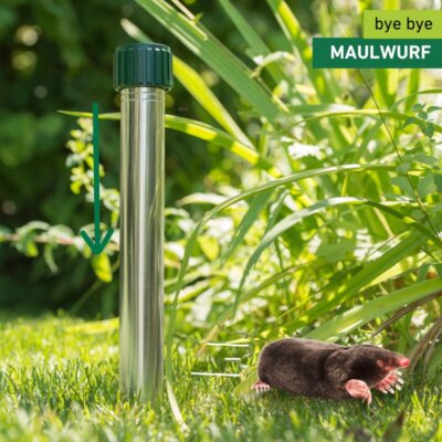 Windhager Wühlmaus & Maulwurf Abwehr Alu BATTERIE - 800m²