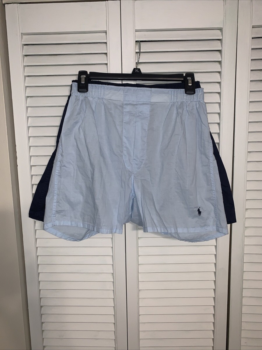 Polo Ralph Lauren Classic Fit Cotton Woven Boxers 2 Pairs Light