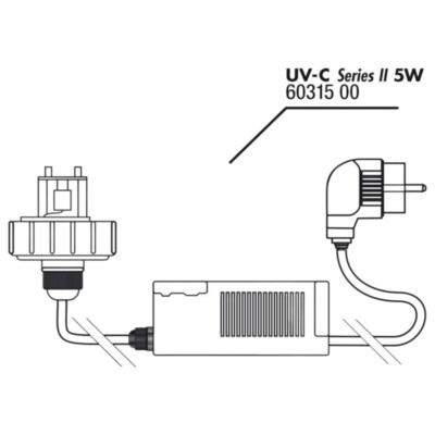 JBL Ersatzteil Gehäusedeckel + Vorschaltgerät UV-C 5 W für AquaCristal