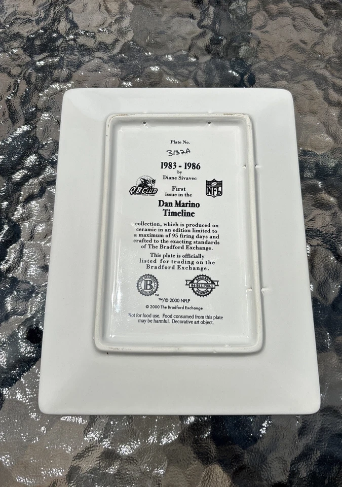 NFL Dan Marino Bradford Exchange Dan Marino Timeline Collection Juego Completo 4 Foto 3 de 4