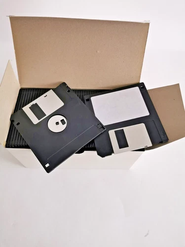 20 Stück 2HD 3,5''-Disketten, Floppydisk - NEU, DOS Formatiert 1,44MB schwarz
