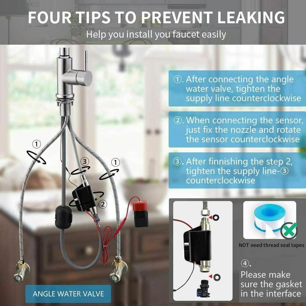 Touch Sensor Kitchen sink Faucet Pull Down Sprayer Swivel Mixer Tap With Cover
