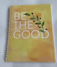 New Yellow Notebook  Be The Good" 11" x 8 1/2" Green Leaves and Purple Berries