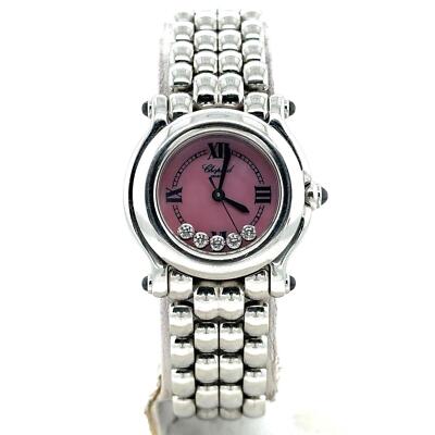 Chopard Happy Sport 26mm Quartz Stainless Steel Pink MOP Ladies Watch 27/8250-23