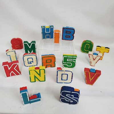 Lot of 18 Alphabots Letters Transformer Robot Masudaya Japan
