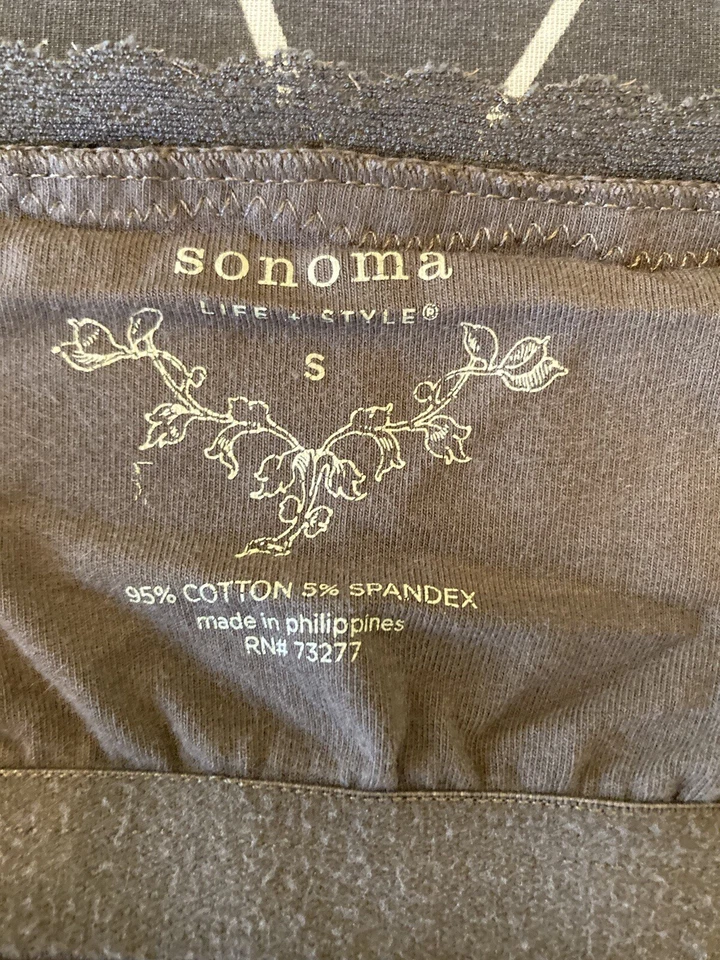 Camiseta sin mangas Sonoma marrón para mujer con sujetador estante encaje ribete correas ajustables pequeña Foto 3 de 4