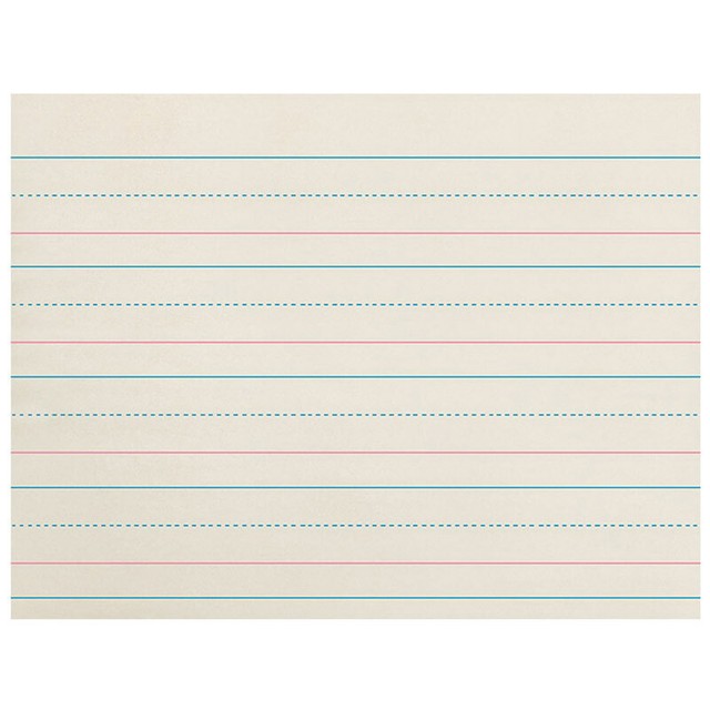 Zaner bloser handwriting ser zaner bloser handwriting paper ream grade k 1 1 8 horizontal 