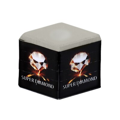 SUPER DIAMOND Pool cue Billiard CHALK - GREY - One piece
