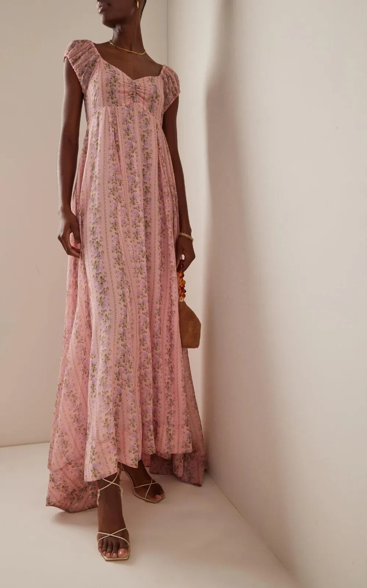 knee length dresses for ladies Orianna Silk-Blend Maxi Dress