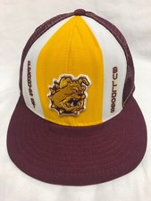 Vintage Ferris St. Bulldogs Hat Snapback Mesh 80s Lucky Stripes See Des