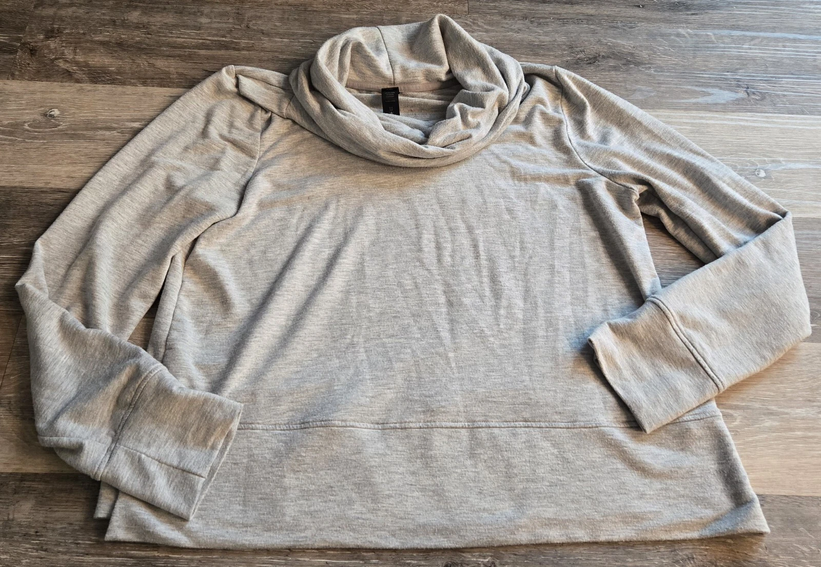 yogalicious cowl neck long sleeve sweatshirt
