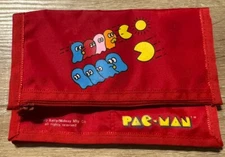 Vintage Pac Man Money/Token Zip Case Bally / Midway Mfg Co. Nintendo. PRE OWNED