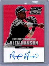 2013 Panini Prizm  Prospect Sign Red Prizm #80 Alen Hanson/100