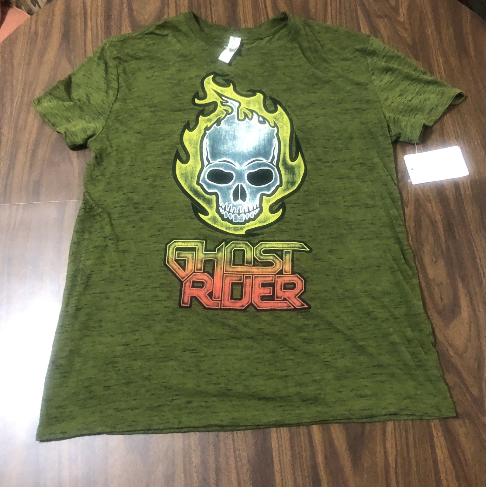 Marvel Threadfast Apparel GHOST RIDER Heather Gre… - image 2