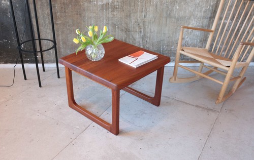 Vintage Niels Bach Teak Couchtisch massiv Danish Coffee Table 70er 70s - Bild 11 von 12