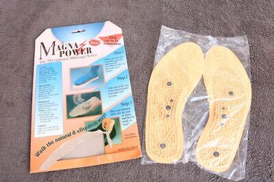 NEW MAGNETIC MAGNA POWER THERAPEUTIC MASSAGE UNISEX INSOLES SHOE PAIN RELIEF LOT 
