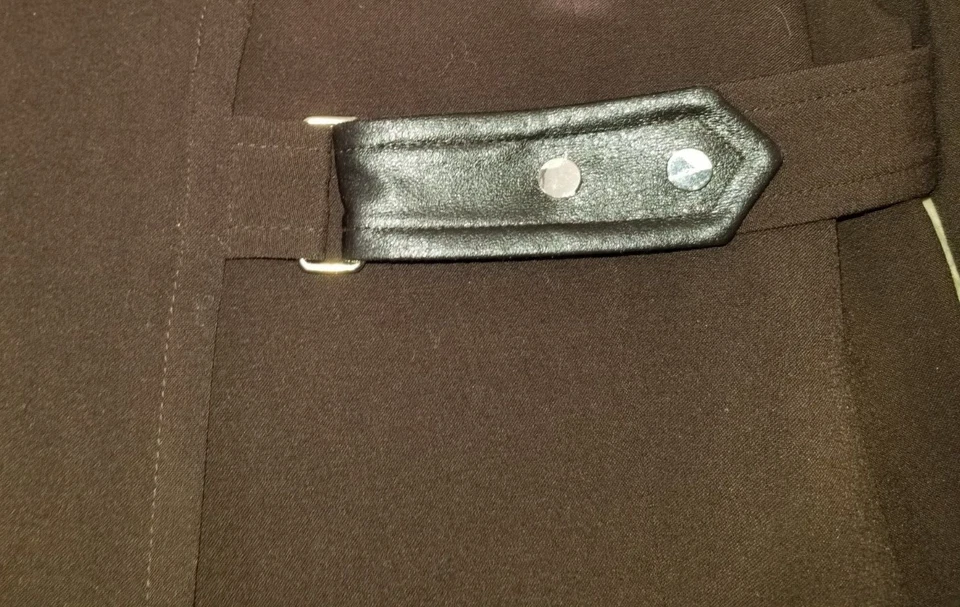 NWT Womens Jacket-JOSEPHINE CHAUS-brown stretch lined collared blazer ls-6 - Image 4 of 4