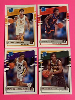  Rated Rookie Lot Jaden Springer Bronze Davion Mitchell Ayo Cam Thomas NBA  