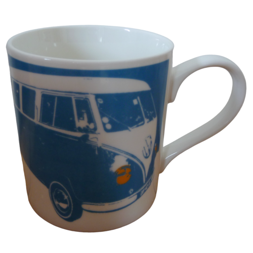 GIFTED COMPANY Air Cooled Mug VW T1 Campervan Image Pop Art Retro Summer Holiday - Picture 1 of 10