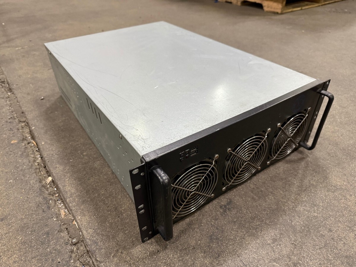 4U Rackmount Server Case w/ Fans - 8 GPU Case Mining AI Data Science ATX  (USED) | eBay