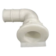 Marine East 7410W-L Thru Hull 100 Degree Elbow L-Head Left Angled Barb 1-1/2"