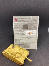 Axis and Allies Miniatures Panzer IV Ausf H Commander North Africa