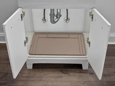WeatherTech SinkMat - Spill-Proof Under Sink Mat for Bathroom Vanity - Tan