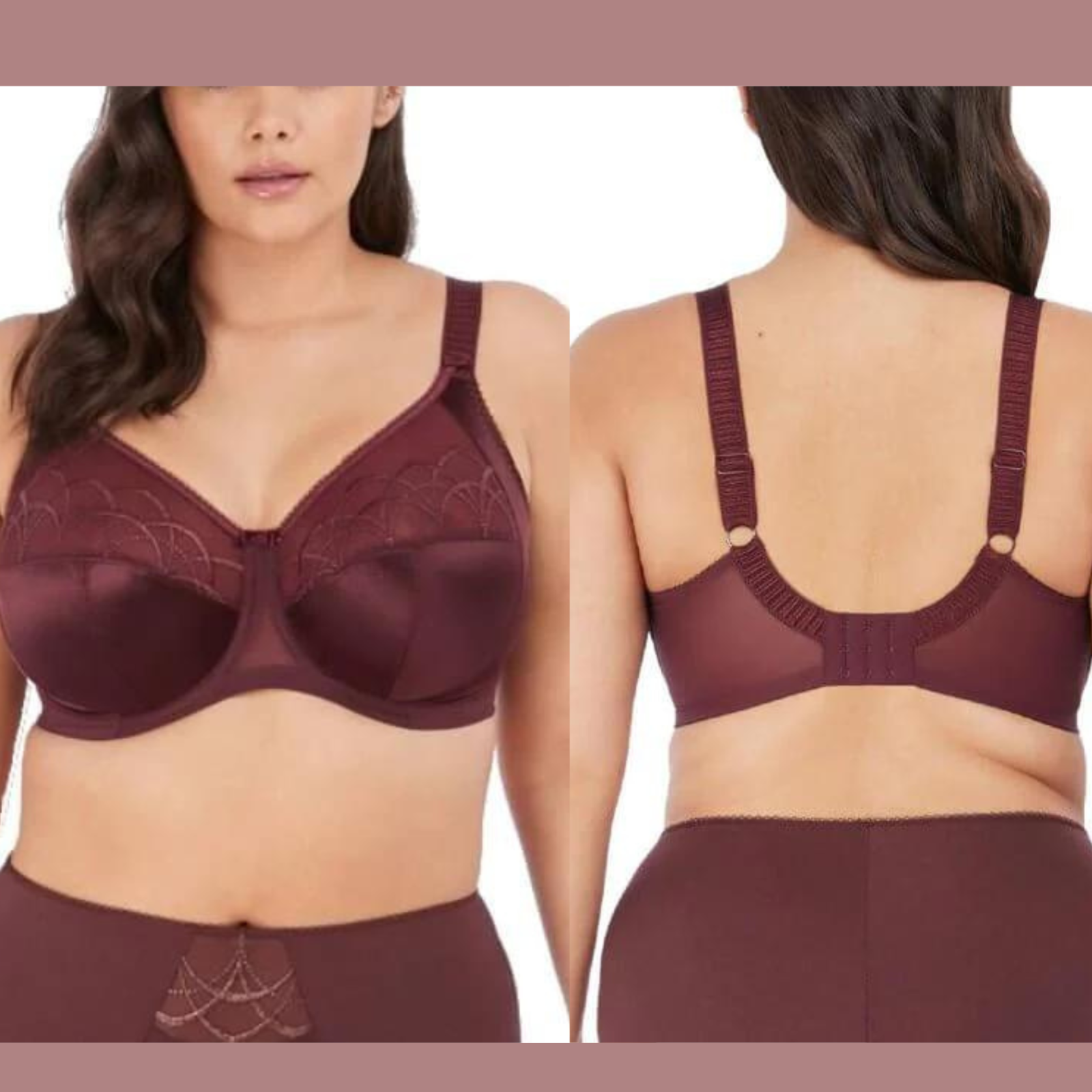 NWT 62 Elomi [ 38J US ] Cate Underwired Bra in Raisin 5505 eBay