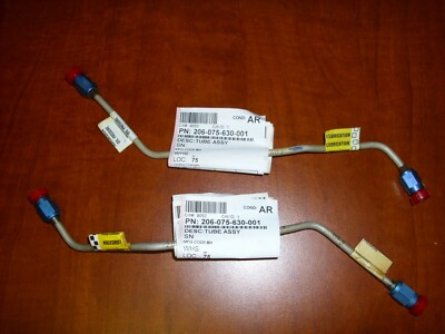 #ad Bell 206 Helicopter Oil Pressure Lines 206 075 630 001 $39.99