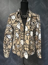 Alfred Dunner Petite SZ 12P Women  s Floral Sequins Stretch Buttons Jacket Blazer