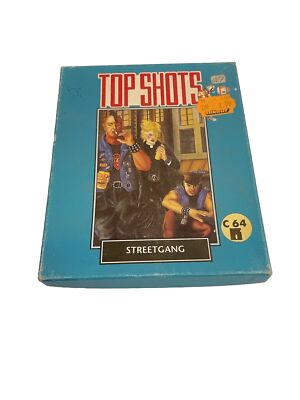 C64 COMMODORE STREETGANG SOFTGOLD Vintage Video Game Top Shots Rare Streetgang