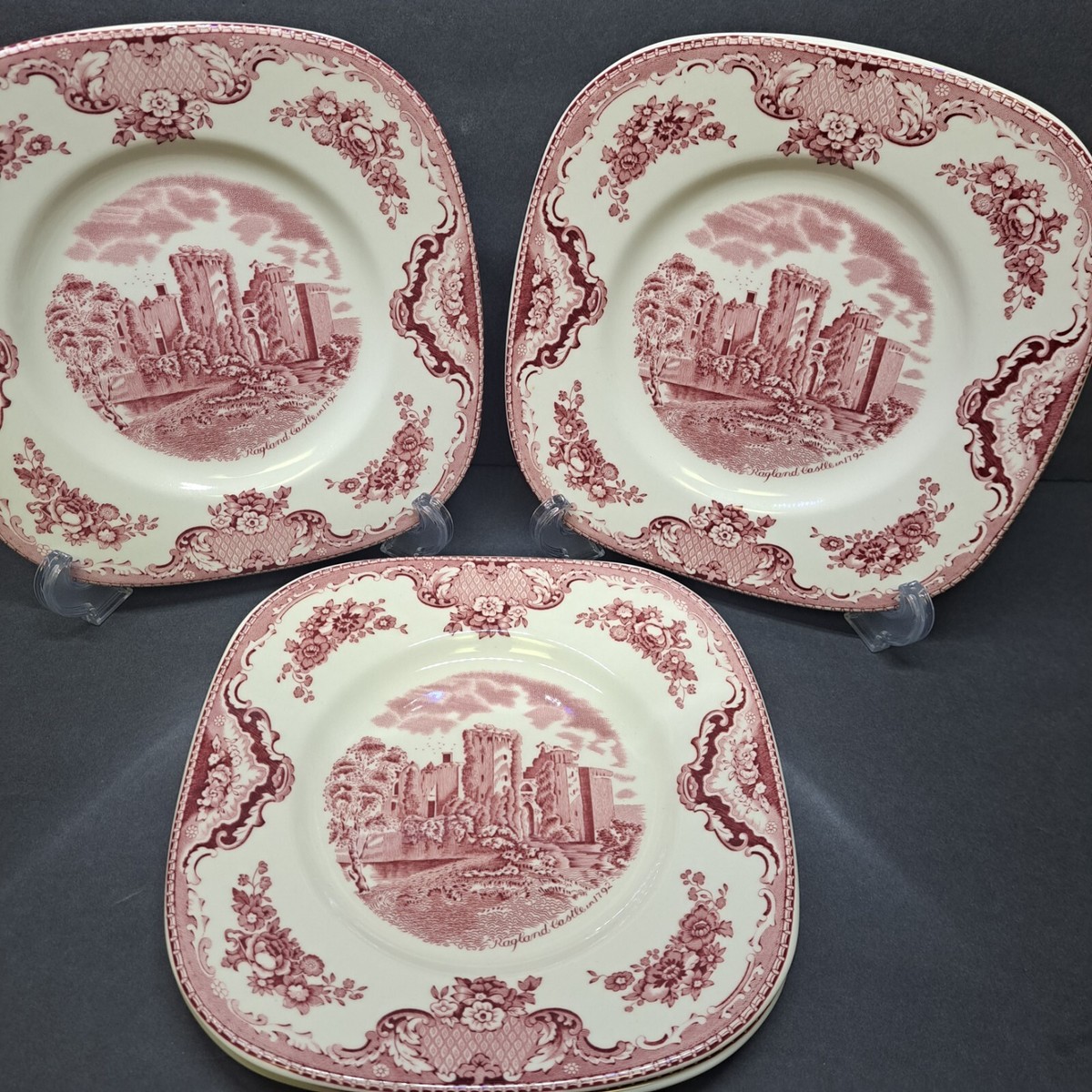 Johnson brothers old britain castles England stamp 1883 square Set Of