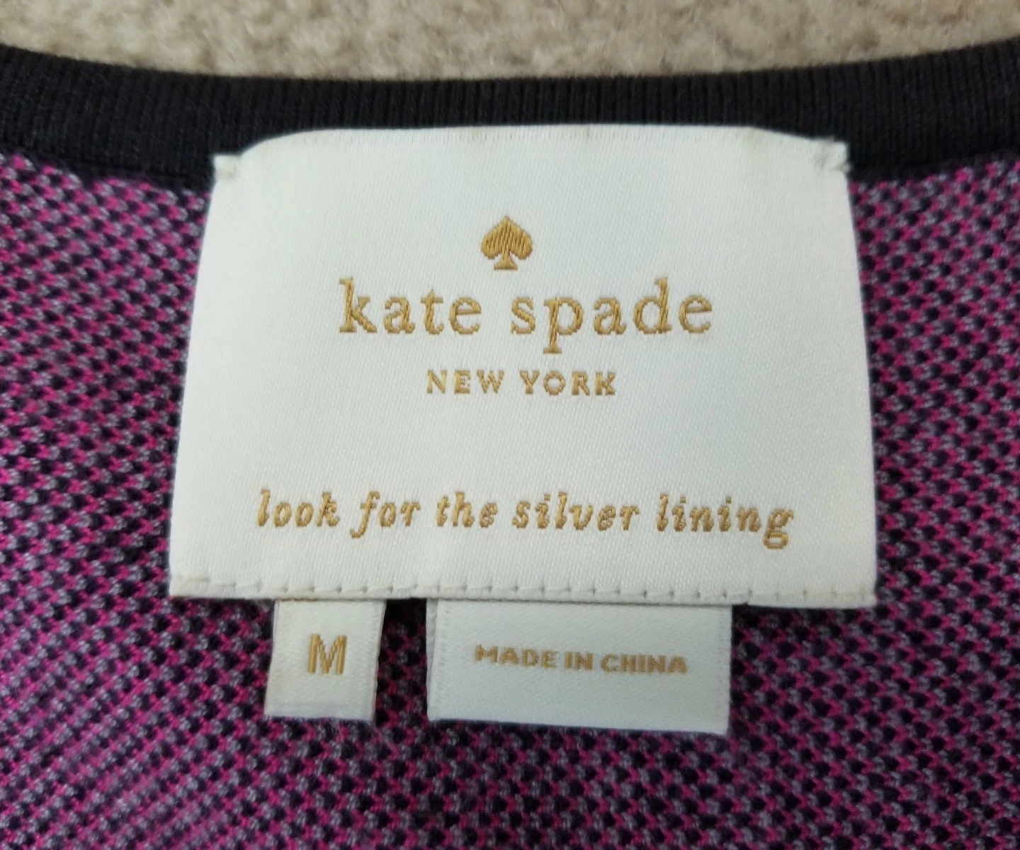 Esaurito $395 splendido abito maglione Kate Spade Cyber stampa leopardo e ghepardo M