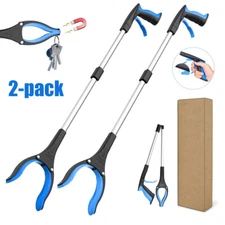 2 Pcs 32 Inch Heavy Duty Grab Industrial Pickup Stick Hand Reach Trash Reach