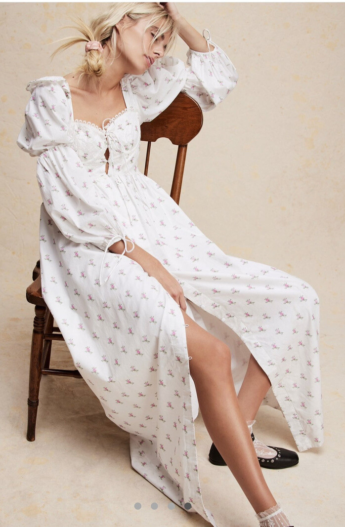 NWT For Love And Lemons Carlotta Maxi Dress, XS