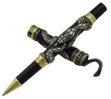 Jinhao Vintage Rollerball Pen Gray Snake Cobra 3D Pattern Collection Gift Pen
