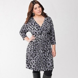 lane bryant animal print dress
